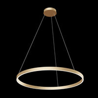 Lampada pendente Modern in Alluminio Rim Ottone