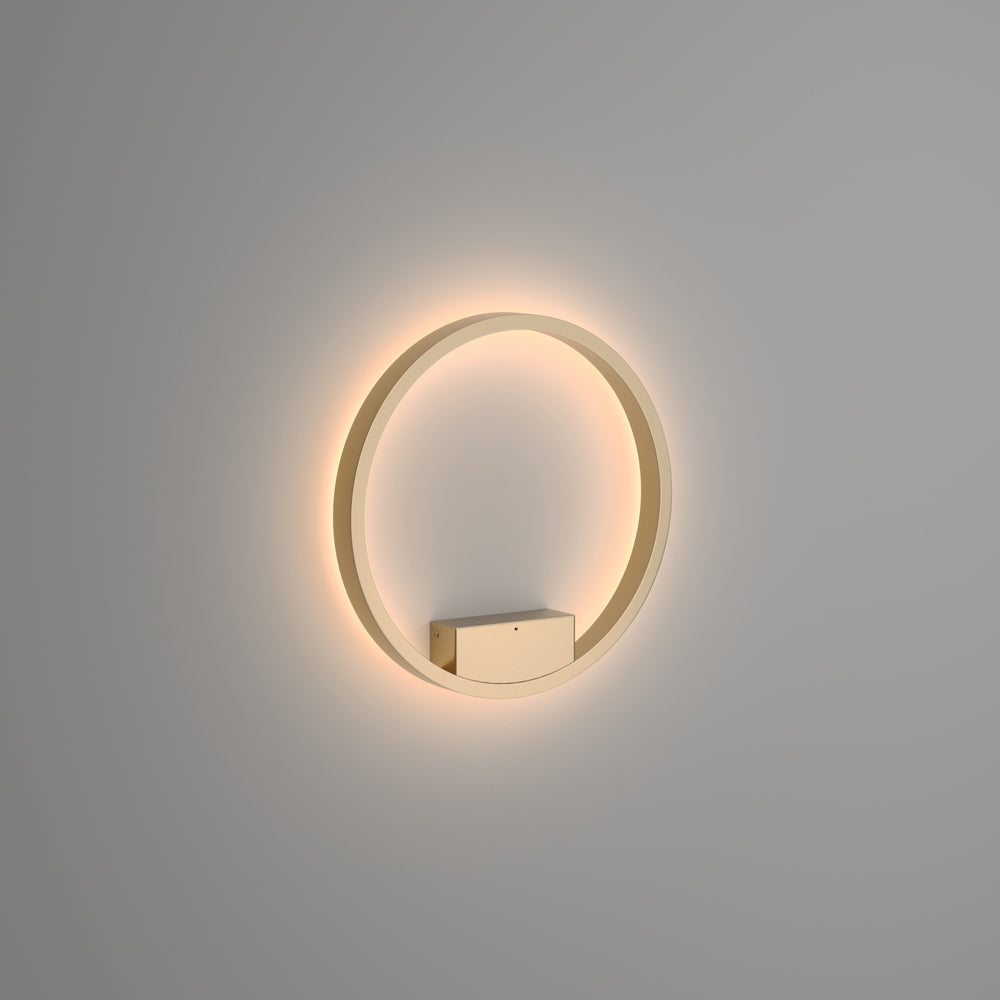 Applique Da Parete Moderno Rim Alluminio Ottone 1 Luce Led 25W