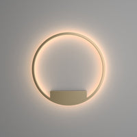 Applique Da Parete Moderno Rim Alluminio Ottone 1 Luce Led 37W