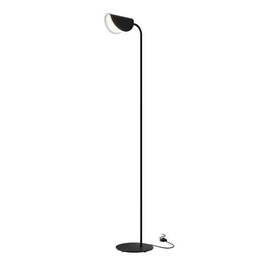 Piantana Lampada Da Terra Moderno Mollis Metallo Nero Acrilico 1 Luce G9 7W