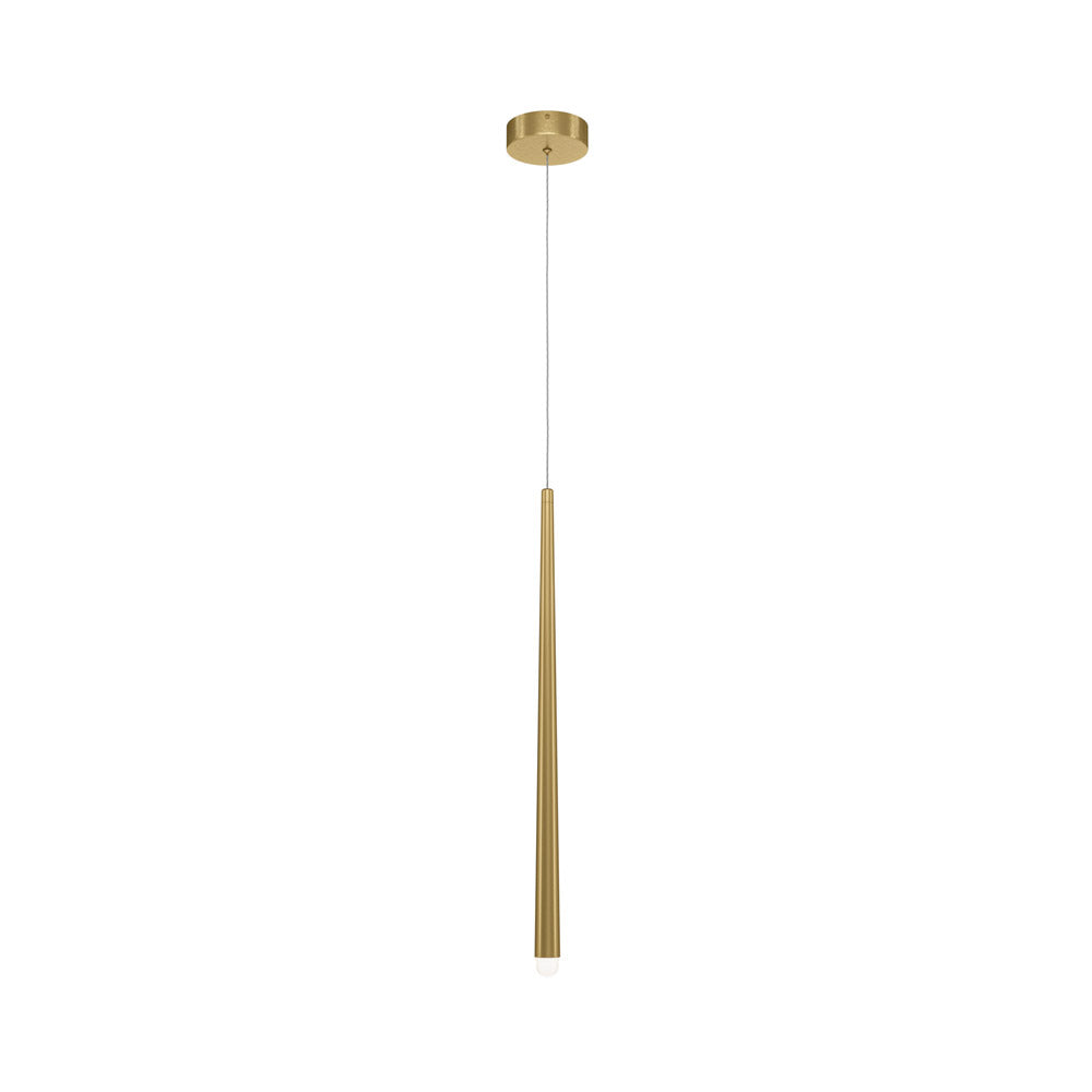 Lampadario A Sospensione Moderno Cascade Alluminio Ottone 1 Luce Led 6W