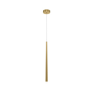 Lampadario A Sospensione Moderno Cascade Alluminio Ottone 1 Luce Led 6W