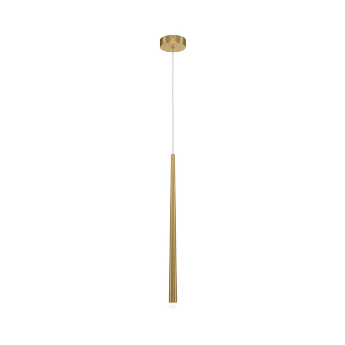 Lampadario A Sospensione Moderno Cascade Alluminio Ottone 1 Luce Led 6W