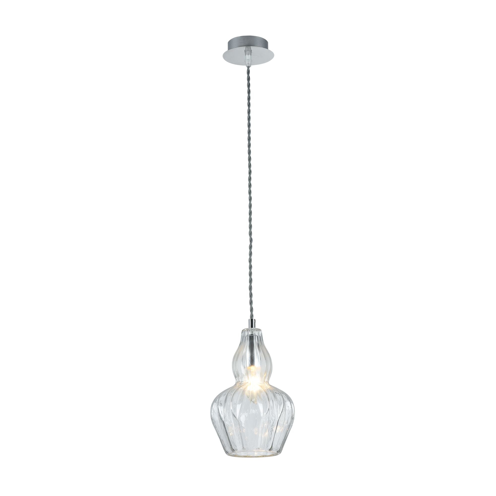 Lampada pendente Pendant in Metallo Eustoma Nickel