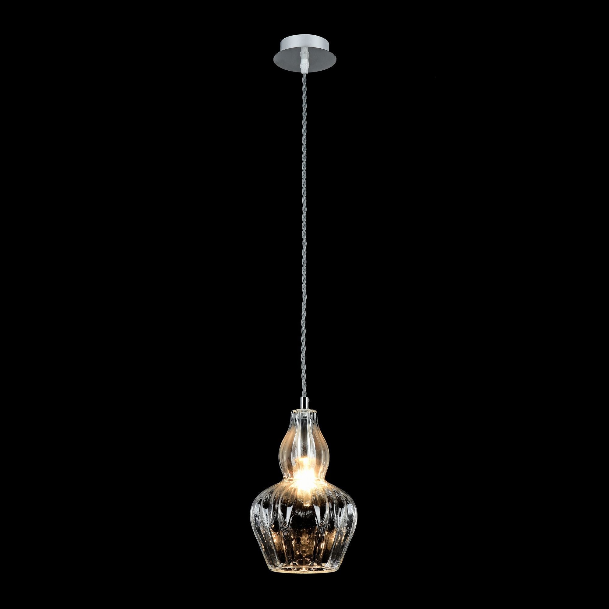 Lampada pendente Pendant in Metallo Eustoma Nickel