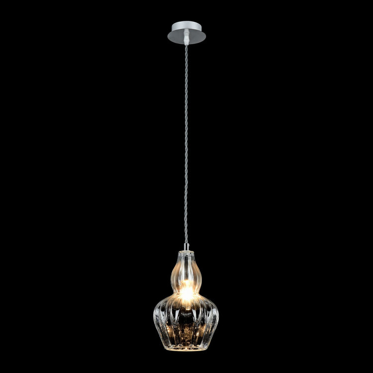 Lampada pendente Pendant in Metallo Eustoma Nickel