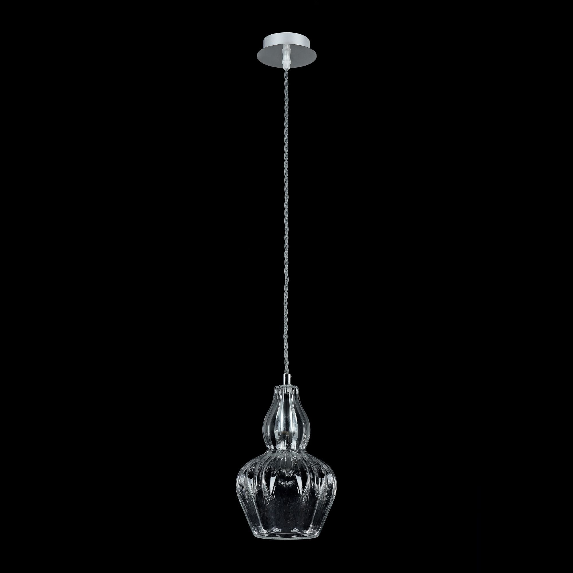 Lampada pendente Pendant in Metallo Eustoma Nickel