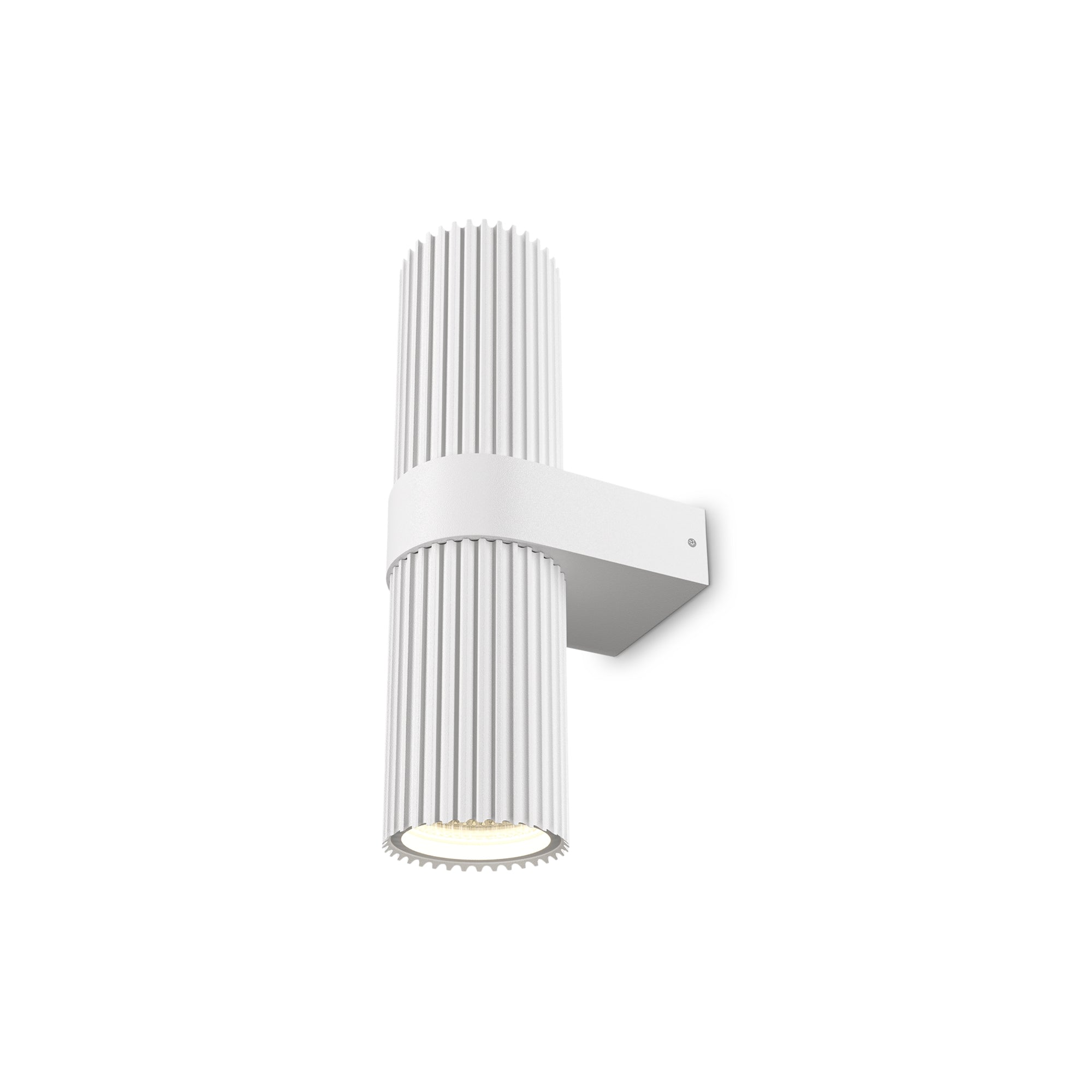 Applique Da Parete Moderno Dynamics Alluminio Bianco 2 Luci Gu10 50W