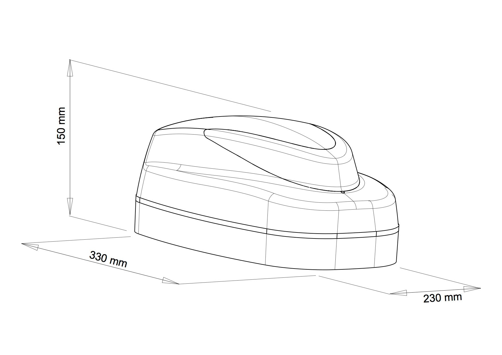 Motore Per Porta Sezionale  24V Max 70Kg Utile 11085/2 Vds