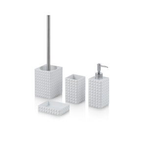 Set bagno 4 pezzi DAKAR bianco