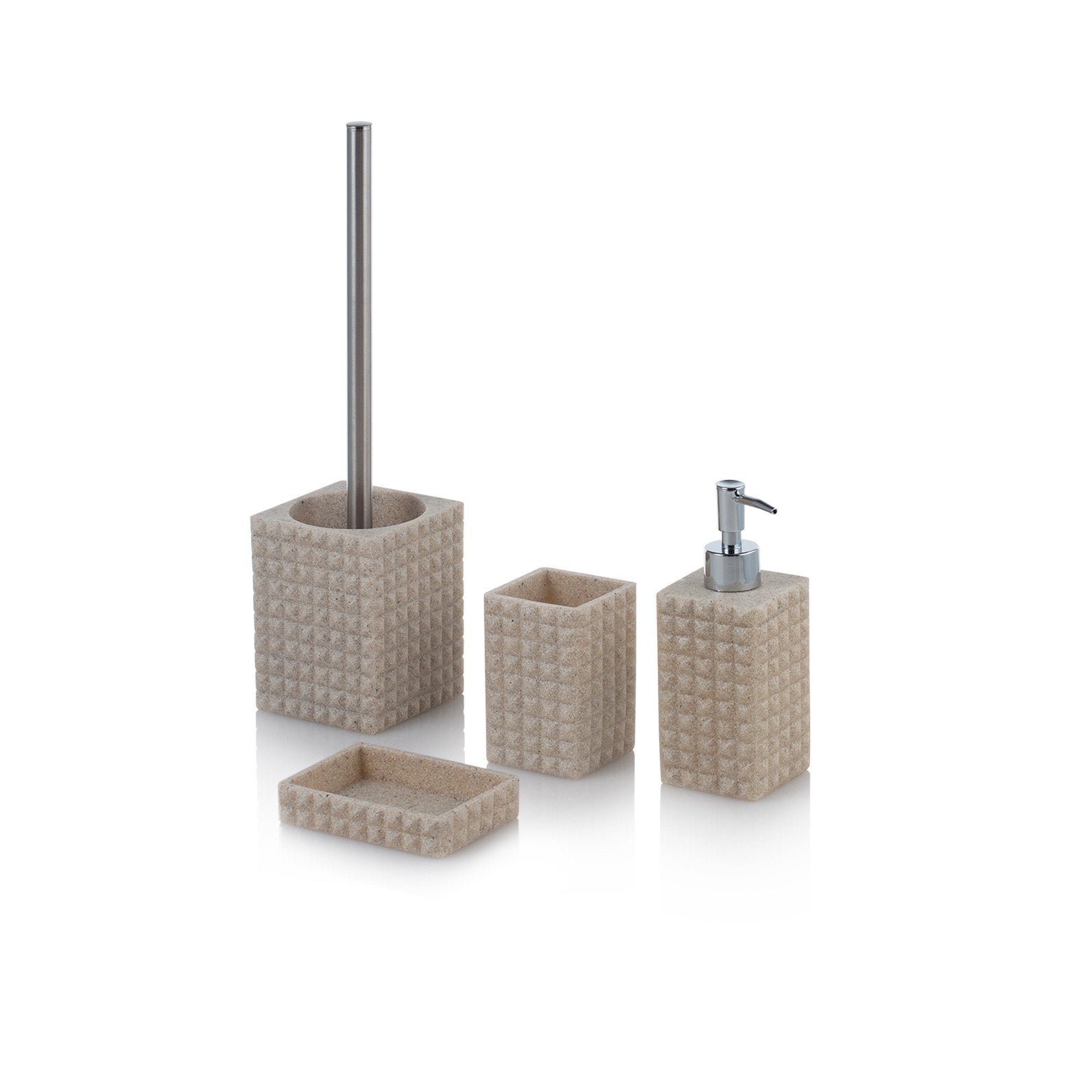 Set bagno 4 pezzi DAKAR sabbia