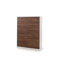 Credenza alta BASEL bianco/noce