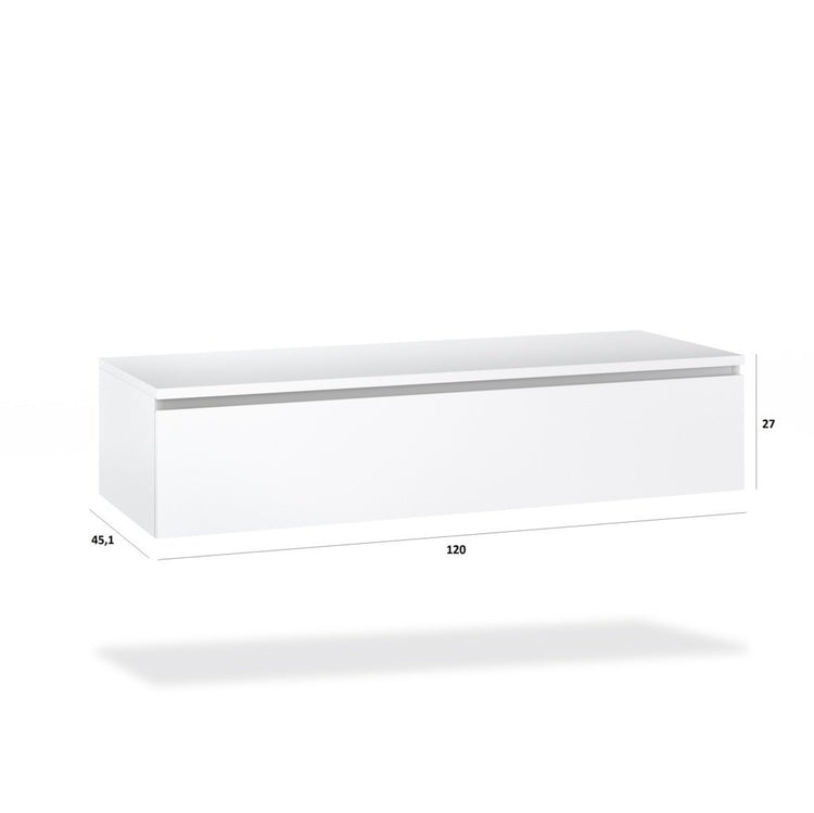 Mobile bagno composizione 4 pezzi ASTRA colore rovere miele/colore bianco