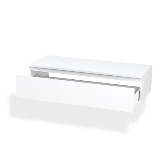 Base con top 1 cassetto ASTRA L.120 P.45 H.27 cm colore bianco opaco