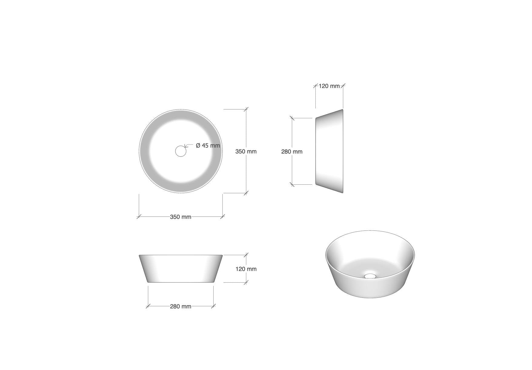 Composizione doppio lavabo 8 pezzi ASTRA bianco_165x45x190