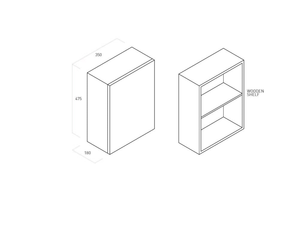 Composizione 8 pezzi AURORA rovere cenere