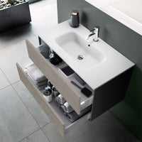 Mobile bagno composizione 4 pezzi L.81 P.46,5 H.190 cm IGEA colore avana