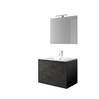 Mobile bagno composizione 4 pezzi L.81 P.46,5 H.190 cm IGEA colore ossido