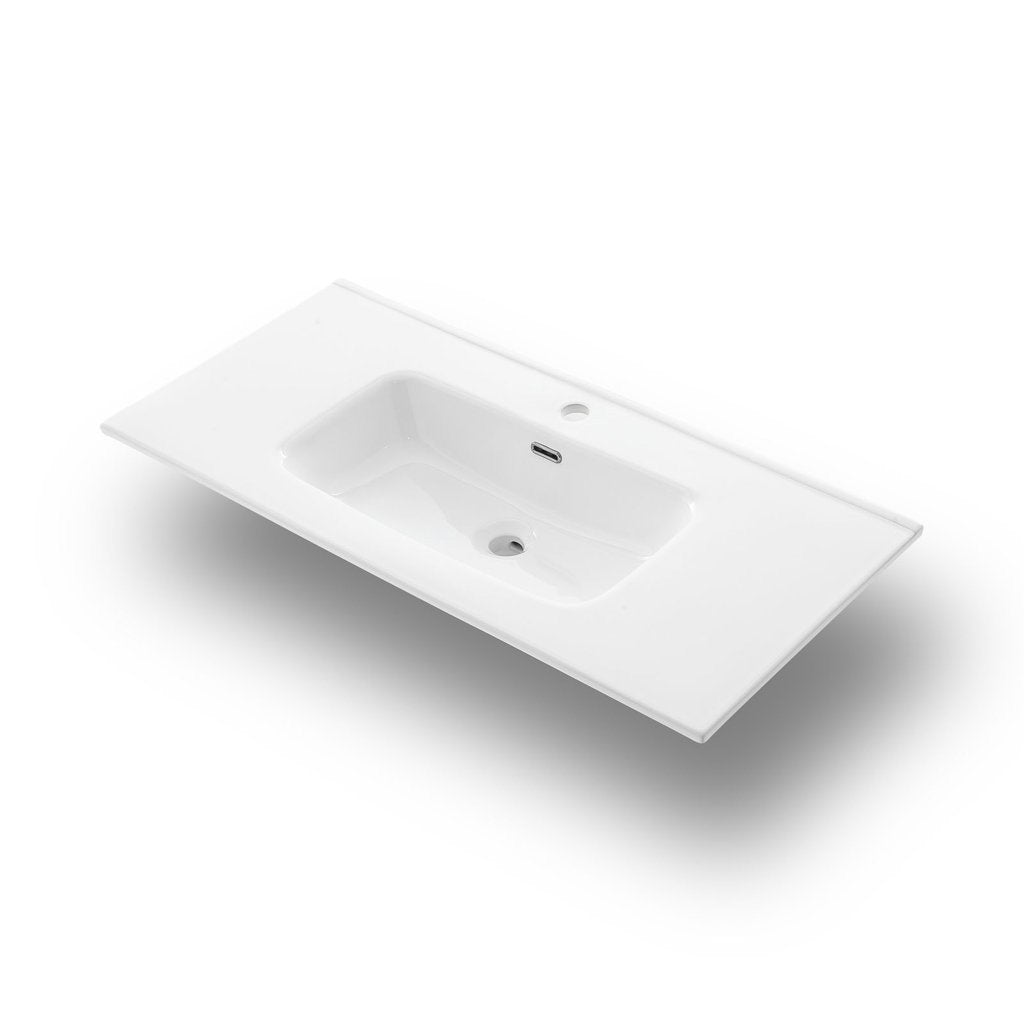 Mobile bagno composizione 4 pezzi L.91 P.46,5 H.190 cm IGEA colore rovere miele