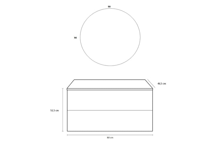 Composizione 4 pezzi IGEA blu pietra_81x46,5x190