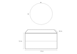 Composizione 4 pezzi IGEA blu pietra_121x46,5x190