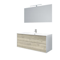 Mobile bagno composizione 4 pezzi L.121 P.46,5 H.190 cm IGEA colore pino artico