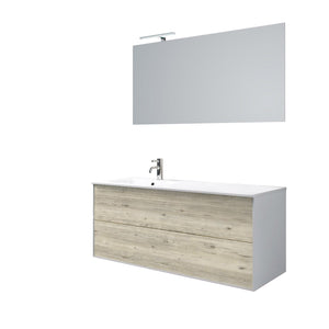 Mobile bagno composizione vasca SX 4 pezzi IGEA colore pino artico