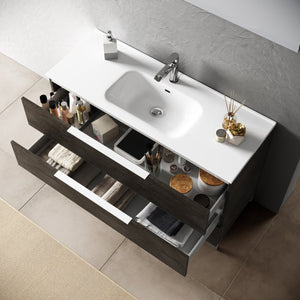 Mobile bagno composizione 4 pezzi L.81 P.46,5 H.190 cm LARISSA colore ossido 