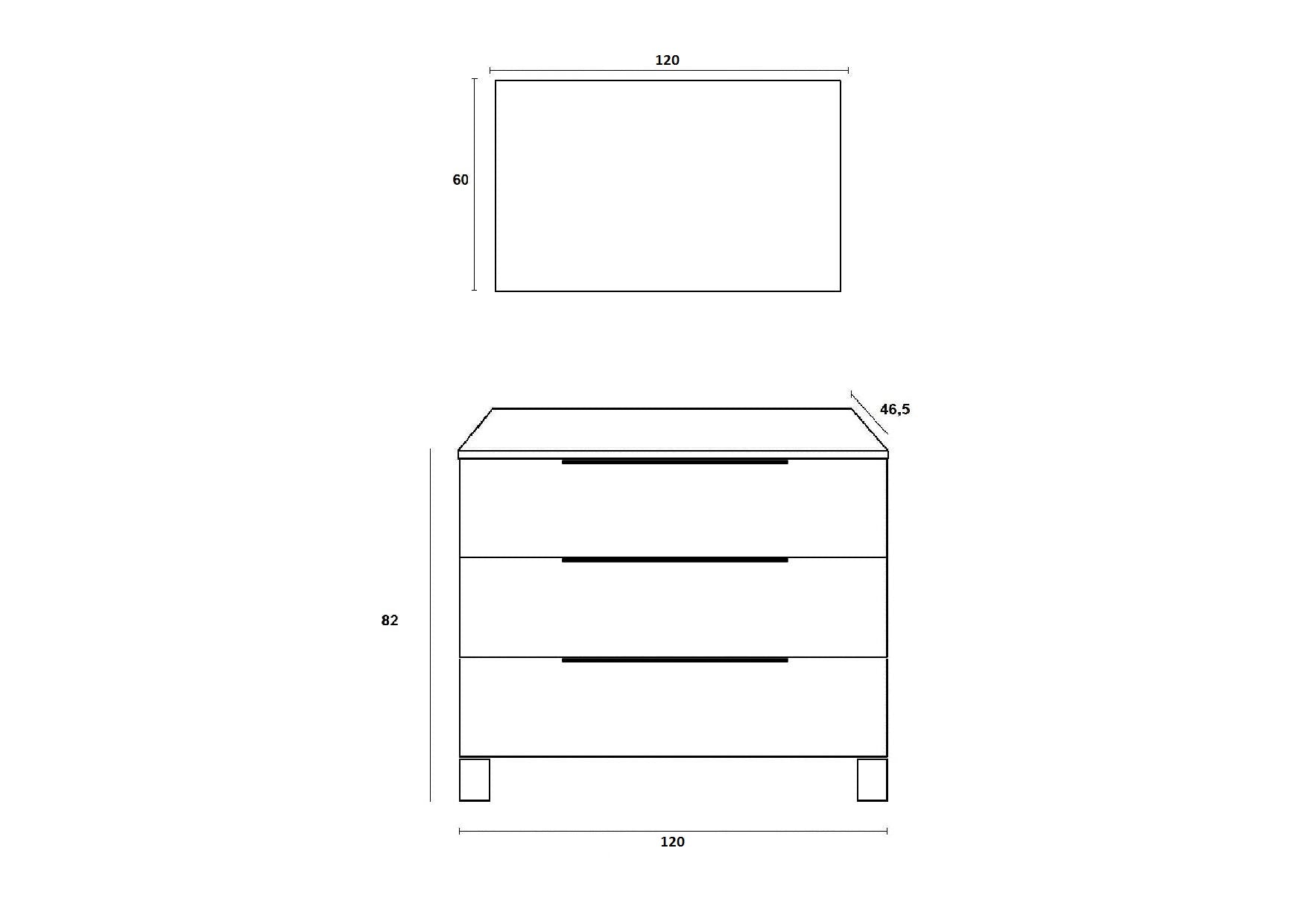 Mobile bagno composizione 4 pezzi L.121 P.46,5 H.190 cm LARISSA colore bianco lucido