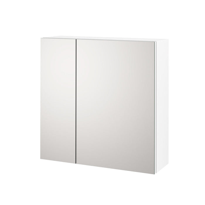 Specchio Contenitore 2 ante VANITY-S bianco lucido in melaminico e vetro e metallo