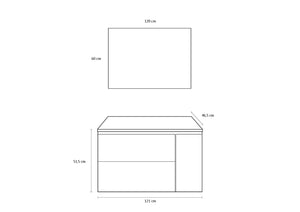 Mobile bagno composizione 4 pezzi NETTUNO colore bianco lucido