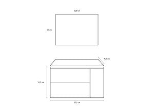 Mobile bagno composizione 4 pezzi NETTUNO colore pino artico