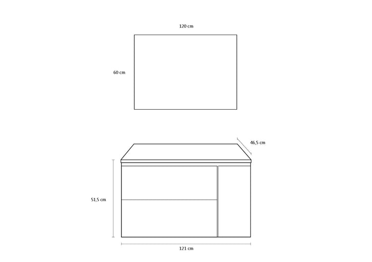 Mobile bagno composizione 4 pezzi NETTUNO colore pino artico