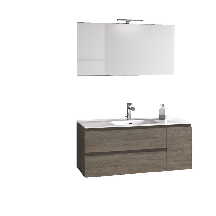 Mobile bagno composizione 4 pezzi NETTUNO colore rovere cenere