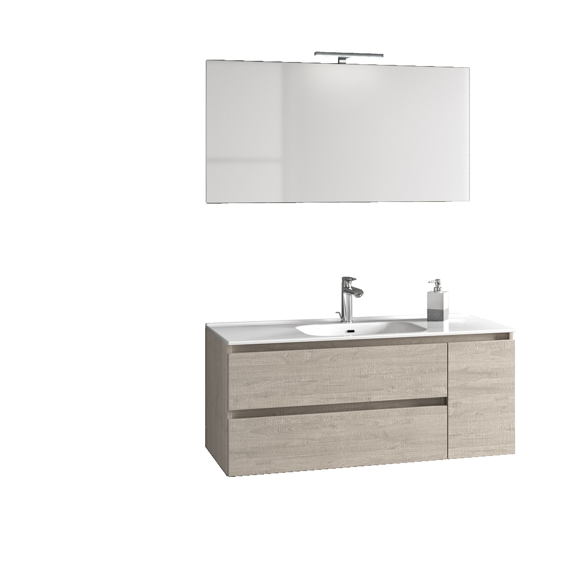 Mobile bagno composizione 4 pezzi NETTUNO colore sherwood