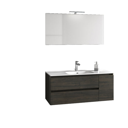 Mobile bagno composizione 4 pezzi NETTUNO colore testa di moro