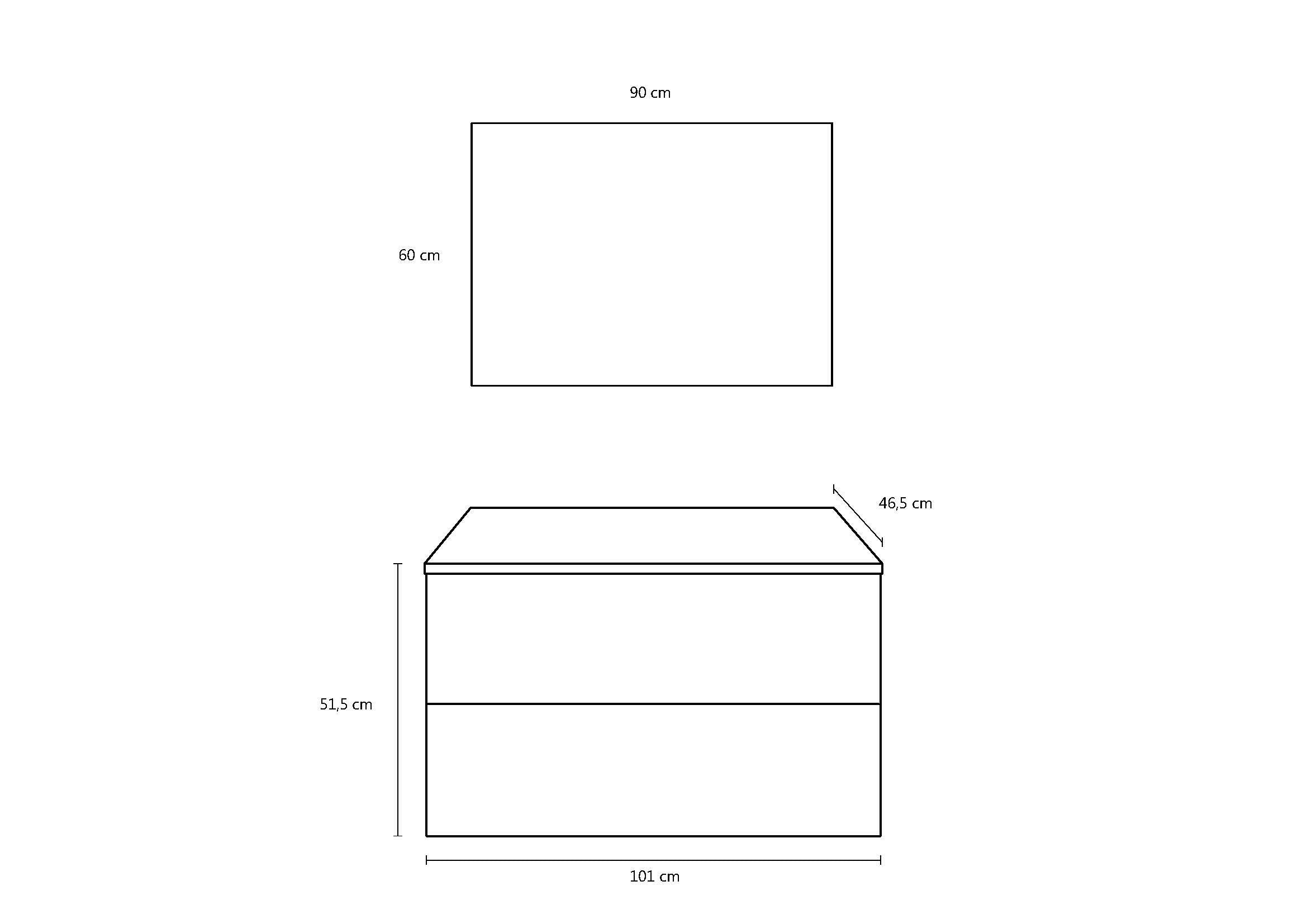 Mobile bagno composizione 4 pezzi L.101 P.46,5 H.190 cm PLUTONE colore bianco pietra