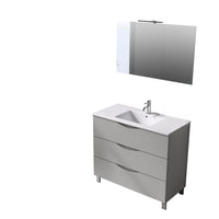 Mobile bagno composizione 4 pezzi L.81 P.46,5 H.190 cm PLUTONE colore bianco