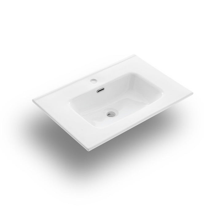 Mobile bagno composizione 4 pezzi L.81 P.46,5 H.190 cm VENERE colore rovere rio