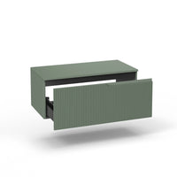 Base con top 1 cestone VENERE verde salvia_80x45x37