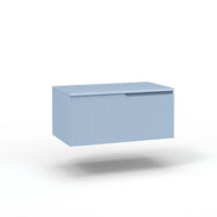 Base con top 1 cestone VENERE azzurro tiffany_80x45x37