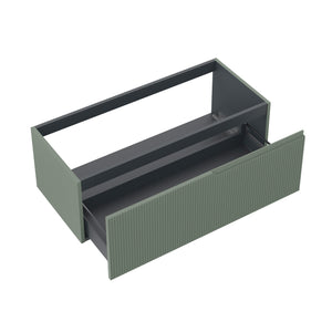 Base portalavabo 1 cestone VENERE verde salvia_100x45x35