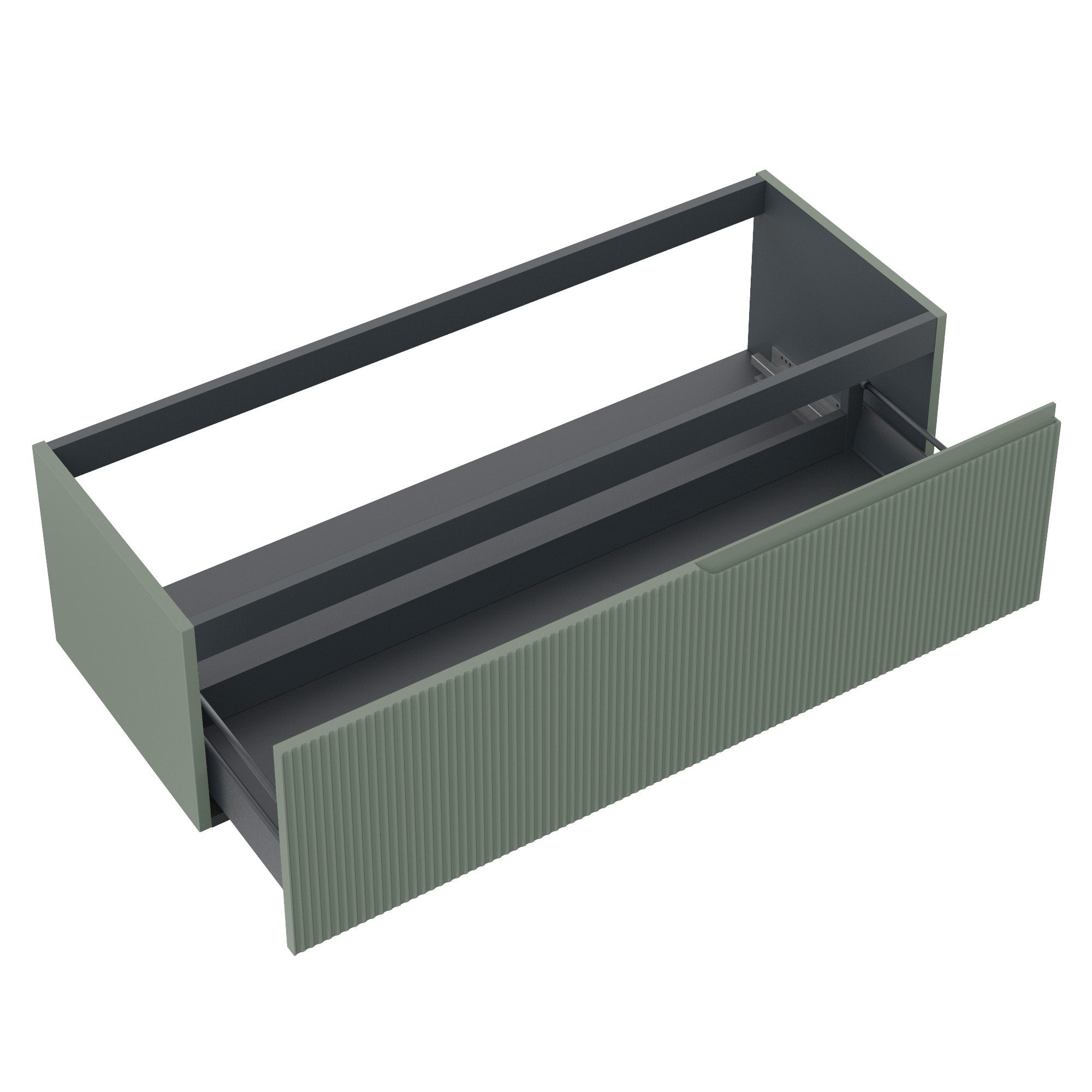 Base portalavabo 1 cestone VENERE verde salvia_120x45x35