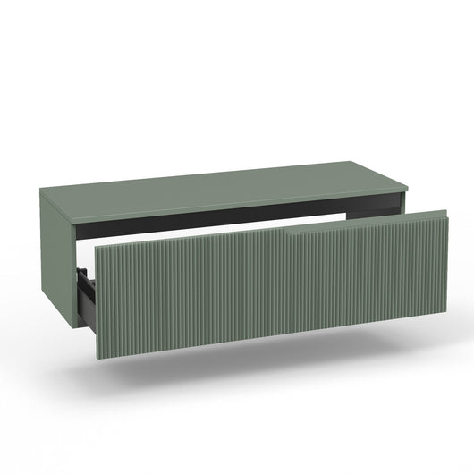 Base con top 1 cestone VENERE verde salvia_120x45x37