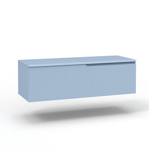 Base con top 1 cestone VENERE azzurro tiffany_120x45x37