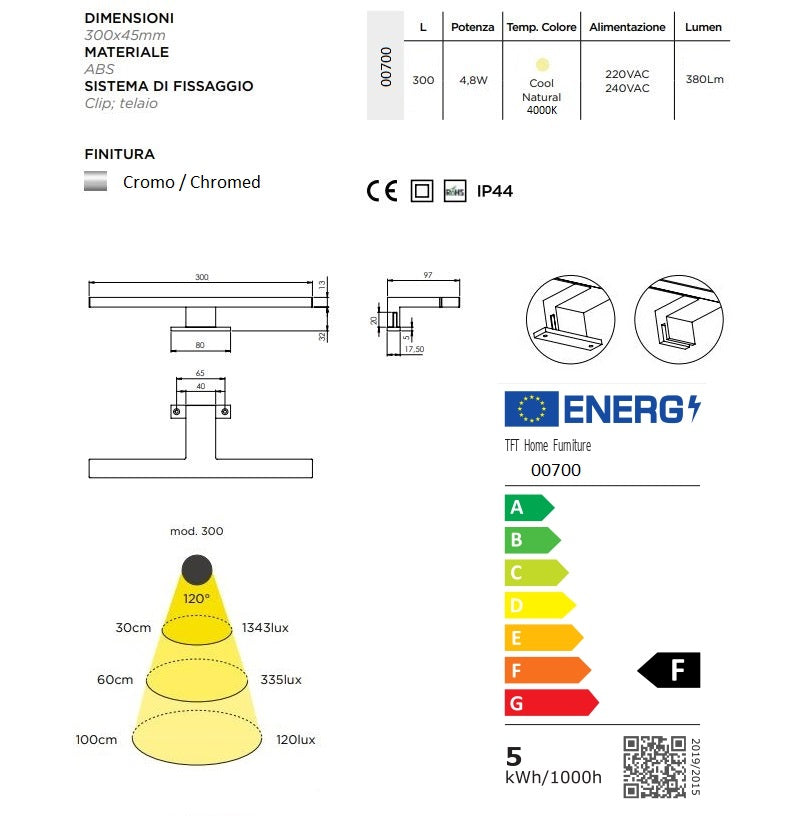 Composizione vasca SX 4 pezzi VENERE grigio opaco