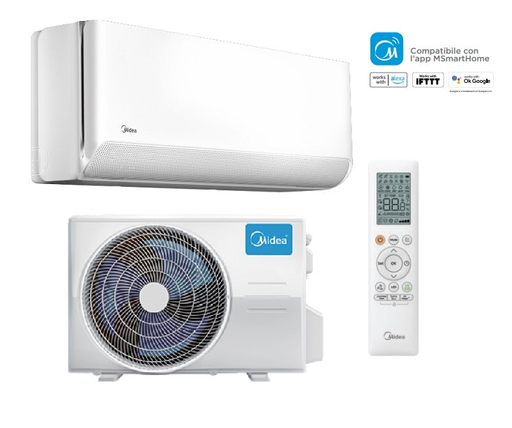 Climatizzatore Condizionatore Inverter Midea BreezeleSS E 12000 btu A++/A+ Wi-Fi Integrato IA MSCB1BU-12HRFN8 / MOX103-123HFNX - NOVITA'