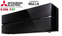 Unità Interna a Parete Mitsubishi Electric Inverter Serie Kirigamine Style 9000 BTU MSZ-LN25VGB Colore Black - Nero