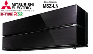 Unità Interna a Parete Mitsubishi Electric Inverter Serie Kirigamine Style 9000 BTU MSZ-LN25VGB Colore Black - Nero