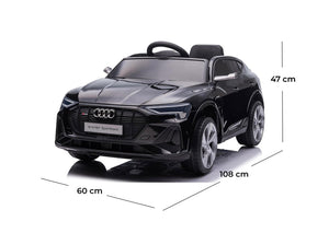 Macchina Elettrica per Bambini Licenza Audi e-Tron Sportback 12V Telecomando e Lettore Mp3 Nero